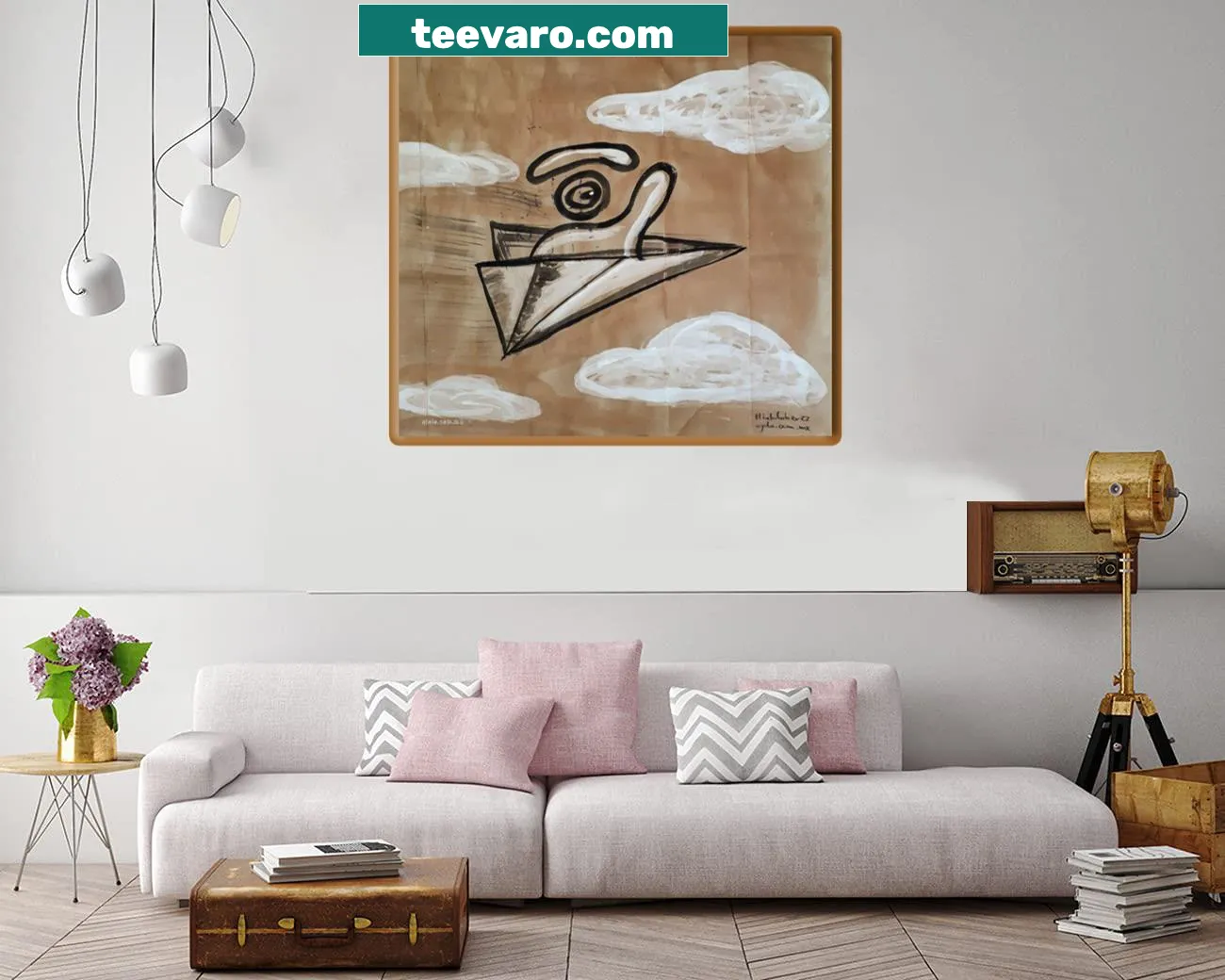 Minimalist canvas print featuring elegant typography.