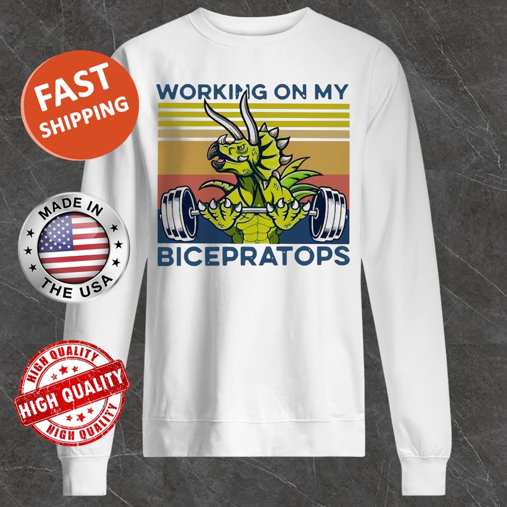 Working On My Bicepratops Vintage Sweater
