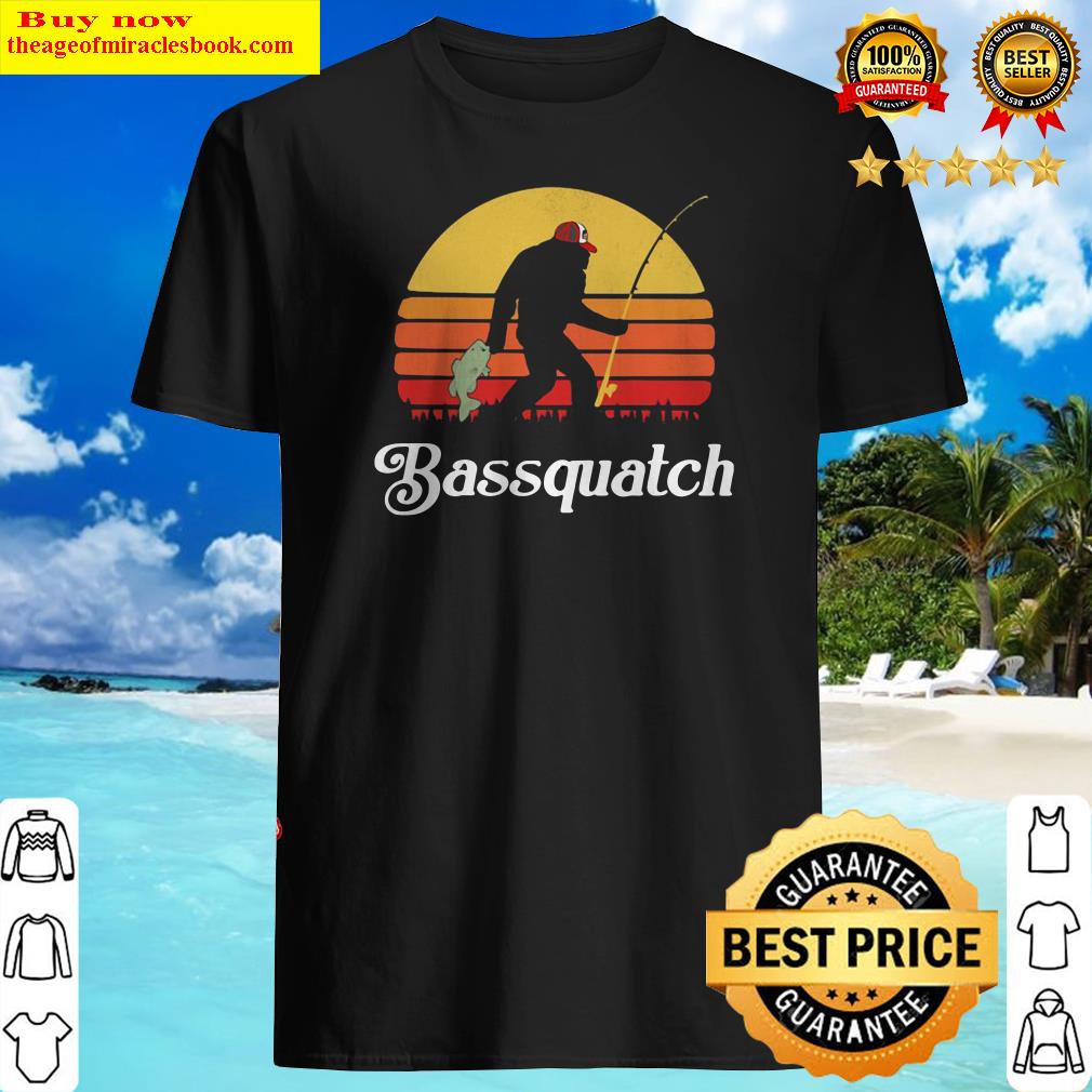 Bigfoot Fishing Bassquatch Sunset Shirt, hoodie, tank top, sweater Bigfoot Fishing Bassquatch Sunset Shirt, hoodie, tank top, sweater