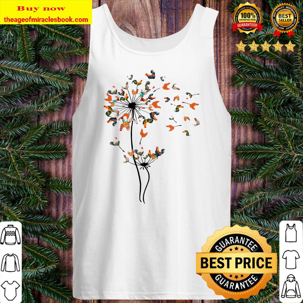 Alternative view of Chicken Dandelion Chicken Flower T-Shirt, shirt, hoodie, tank top, sweater