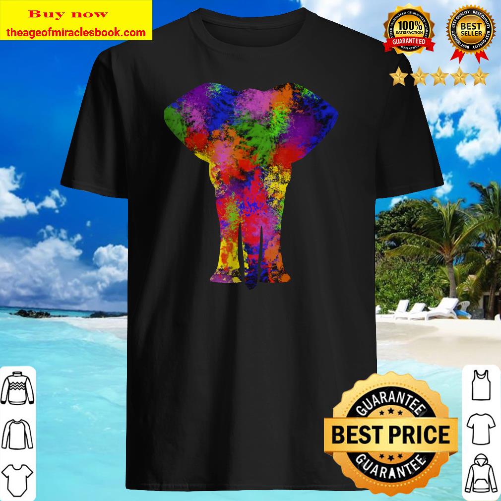 Color Splash Elephant Tee T-Shirt