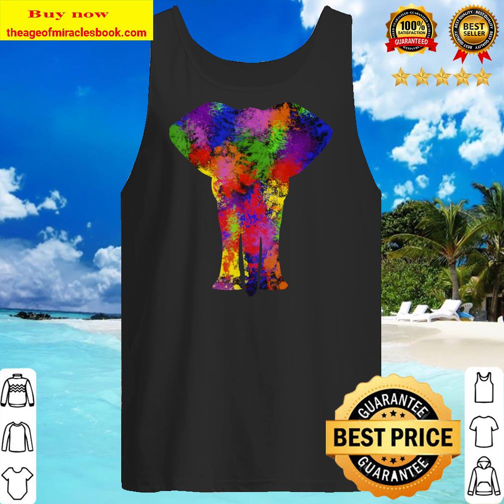 Color Splash Elephant Tee Tank top