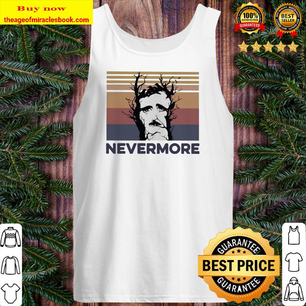Edgar allan nevermore vintage retro Tank top