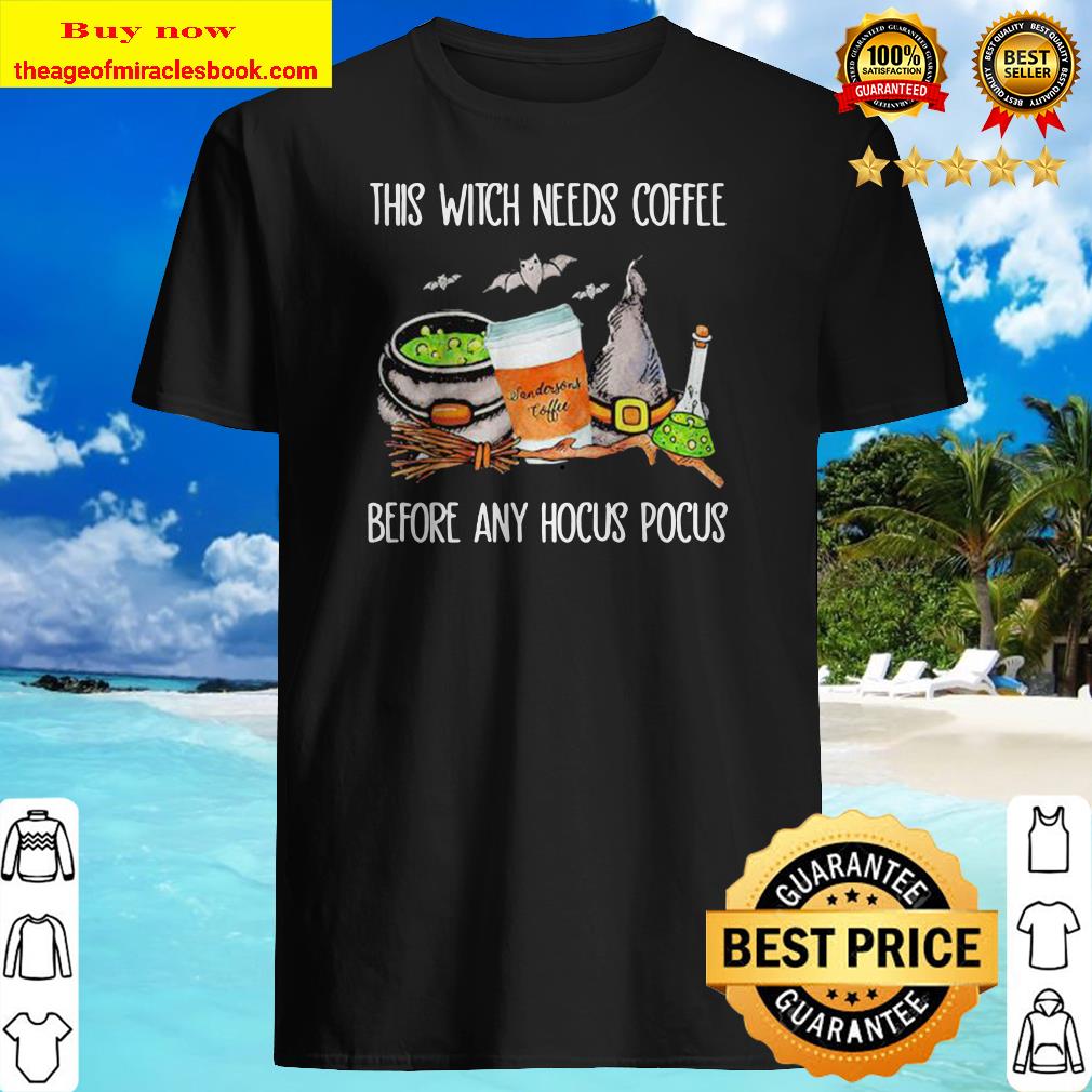 Halloween sendorsons coffee this witch needs insulin before any hocus pocus shirt