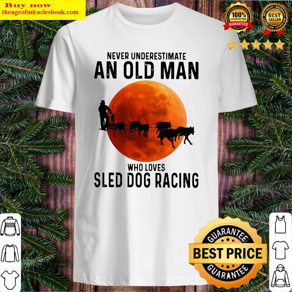 Never Underestimate An Old Man Who Loves Slalom Skiing Moon Shirt