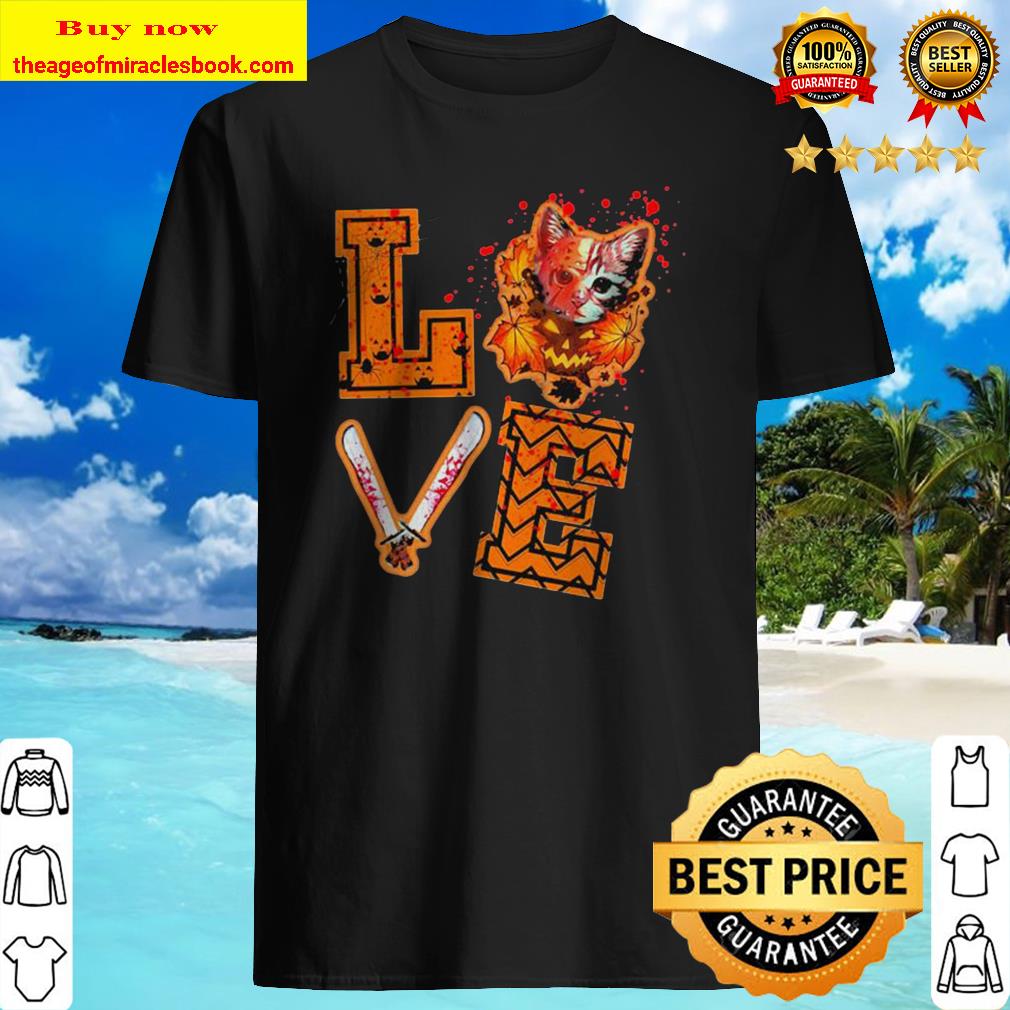 OFFICIAL LOVE JASON VOORHEES CAT HALLOWEEN SHIRT