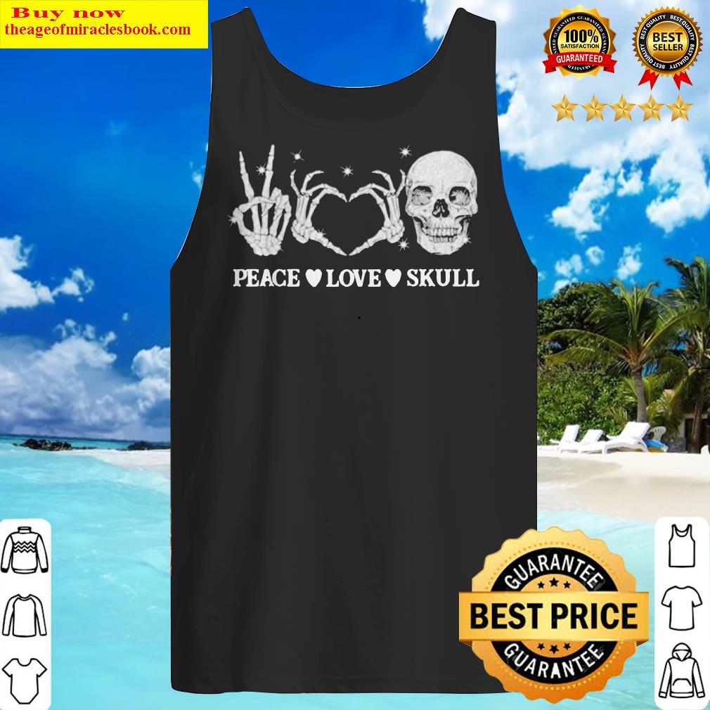 Peace love skull Tank Top