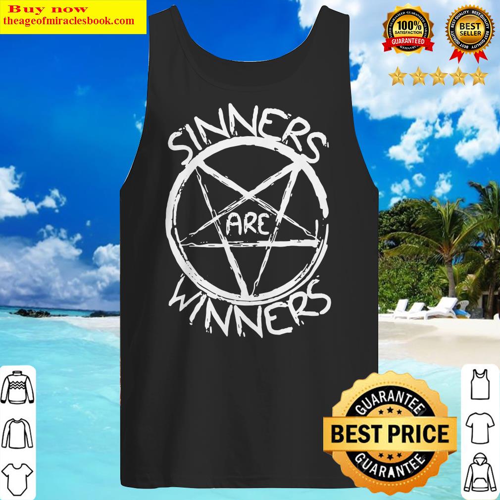 Satan Sinners Are winners Tank Top