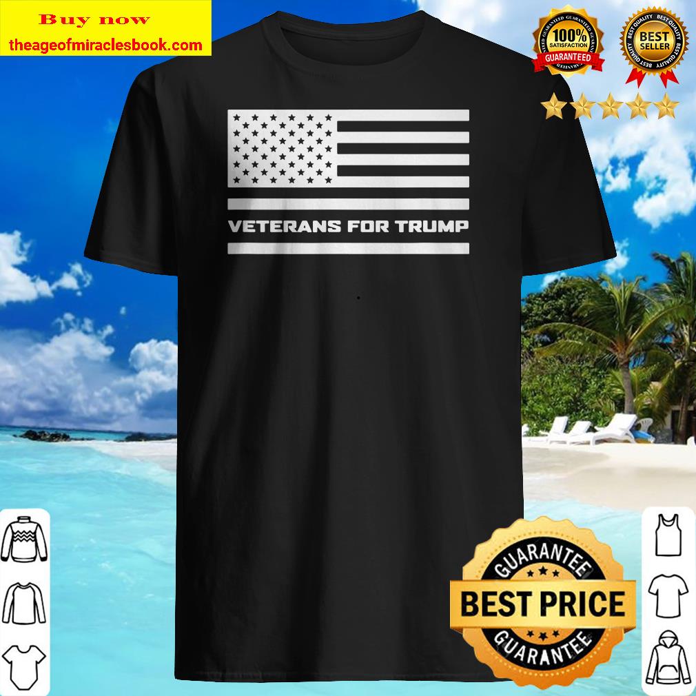 Veterans For Trump With White Horizontal Flag Design shirt Veterans For Trump With White Horizontal Flag Design shirt