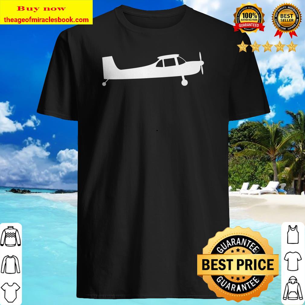White Taildragger Airplane Pilot T-Shirt White Taildragger Airplane Pilot T-Shirt