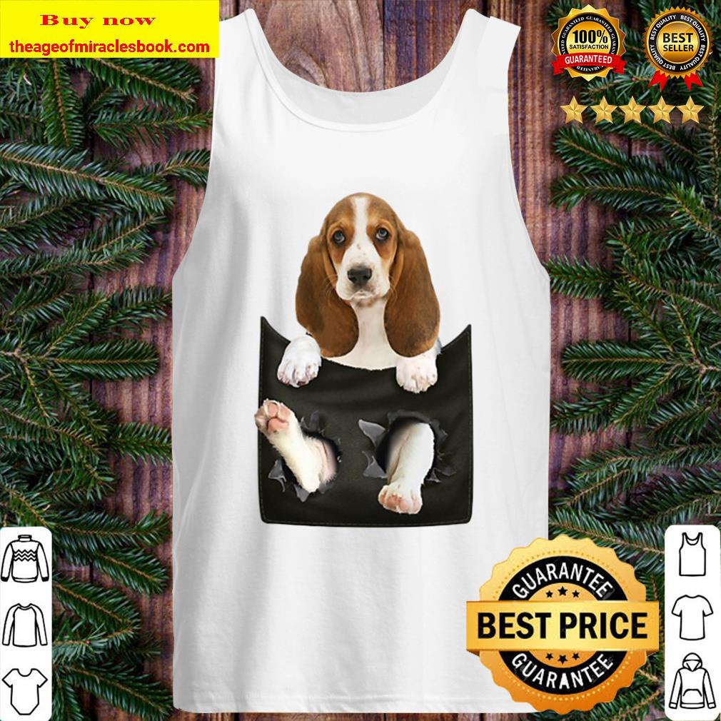 Basset Hound In Pocket Puppy Tank Top