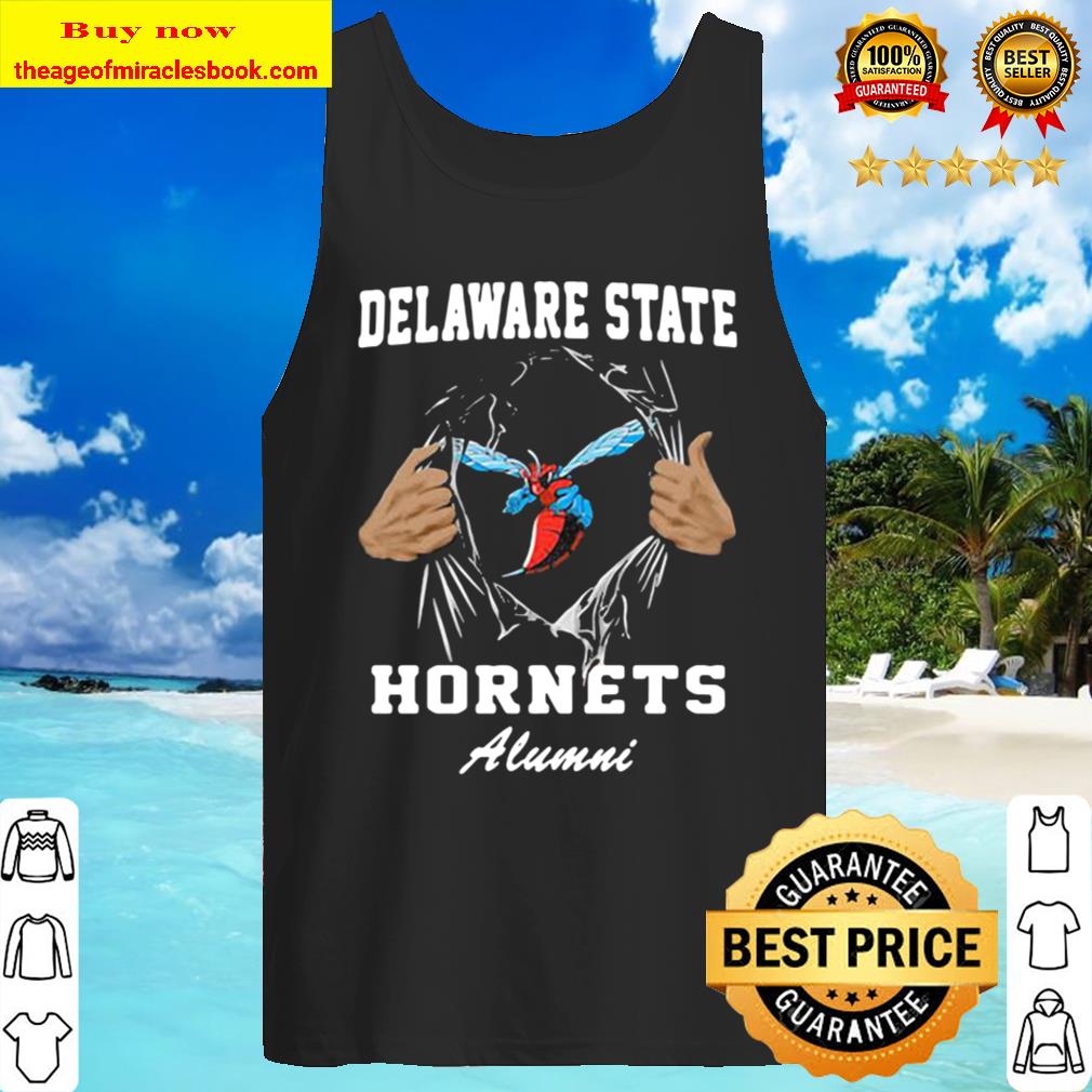Blood inside delaware state hornets alumni Tank Top