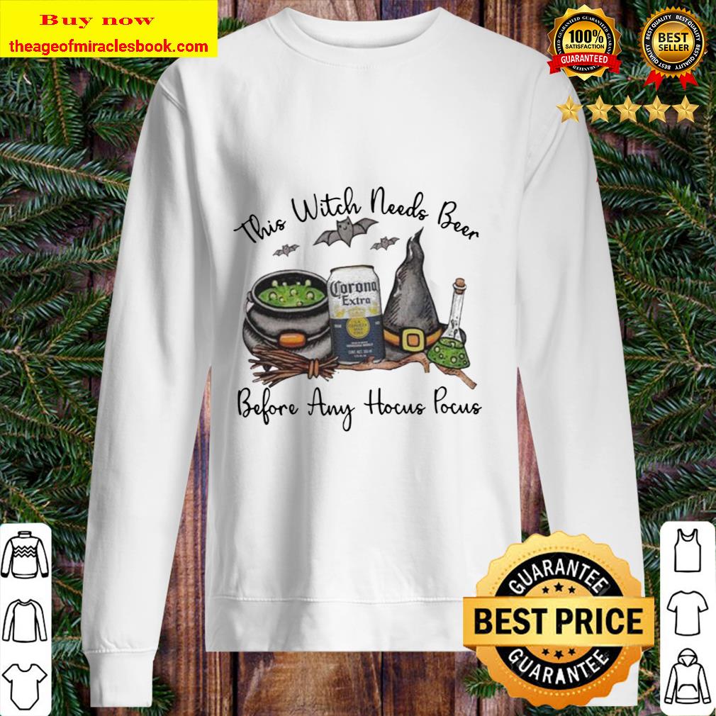 Corona Extra this Witch needs Beer before any Hocus Pocus Sweater