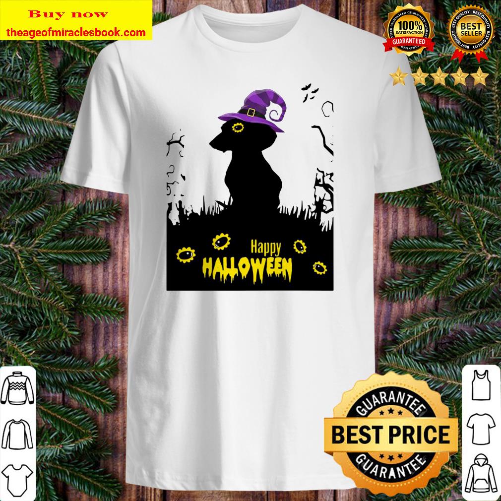 Happy Halloween Dachshund Witch Shirt