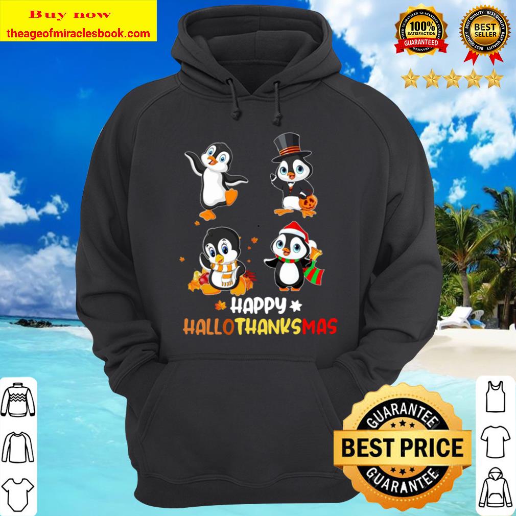 Penguins Happy Hallothanksmas Hoodie