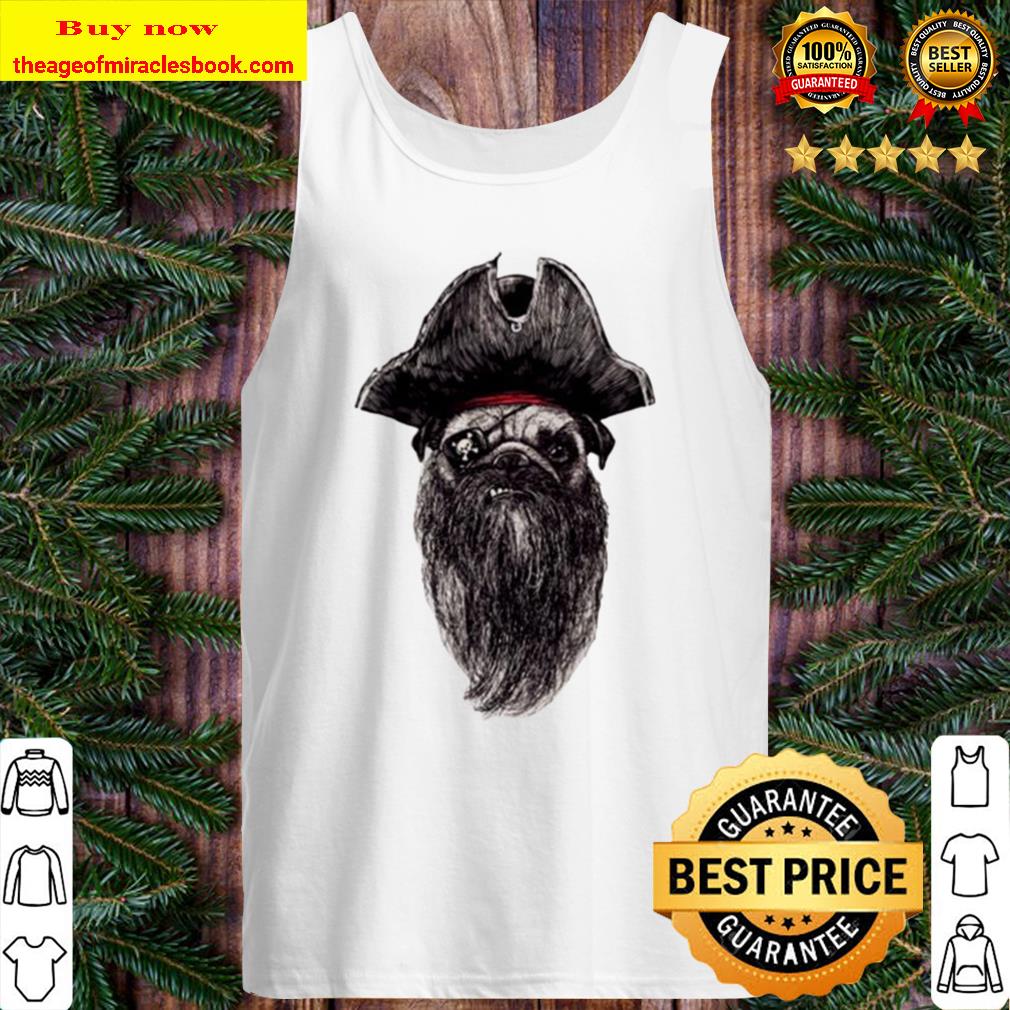 Pirate Pug beard Tank Top