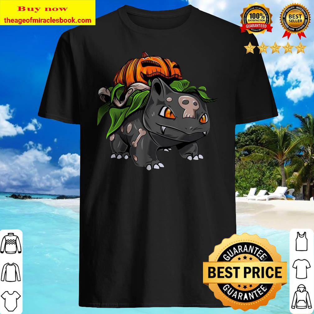 Pokemon Fushigidane Pumpkin Halloween shirt