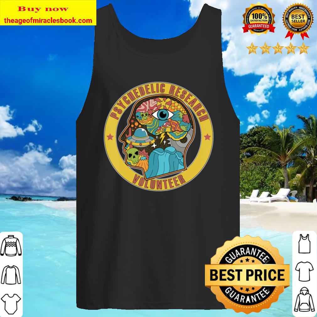 Psychedelic Research Volunteer Ufo Aliens Paranormal Lsd Tank Top