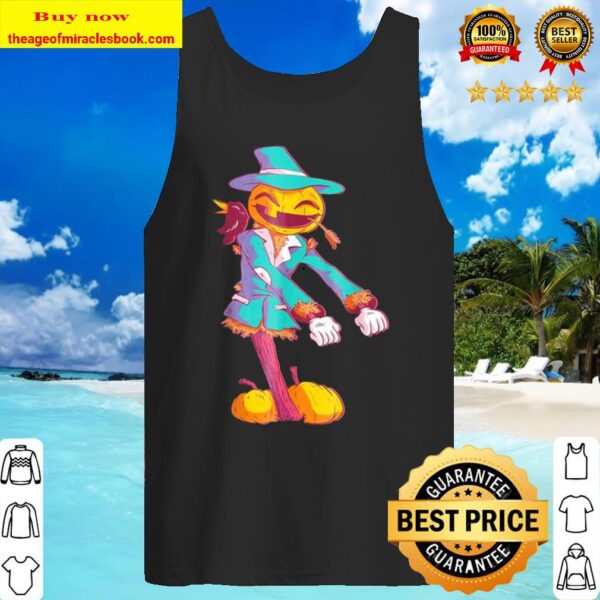 Pumpkin Scarecrow Floss dancing Tank Top
