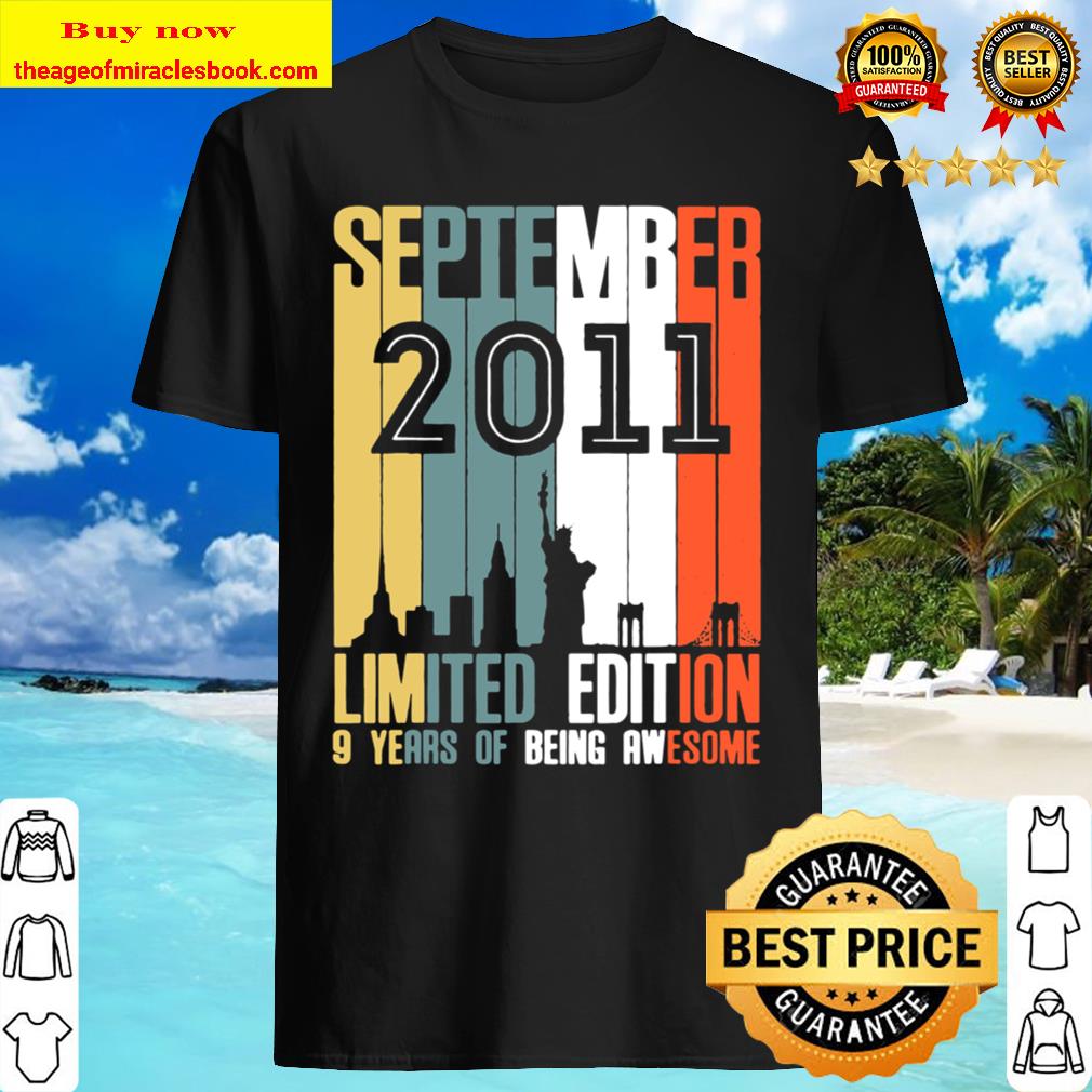 September 2011 9 Year Old Shirt 2011 Birthday Gift shirt