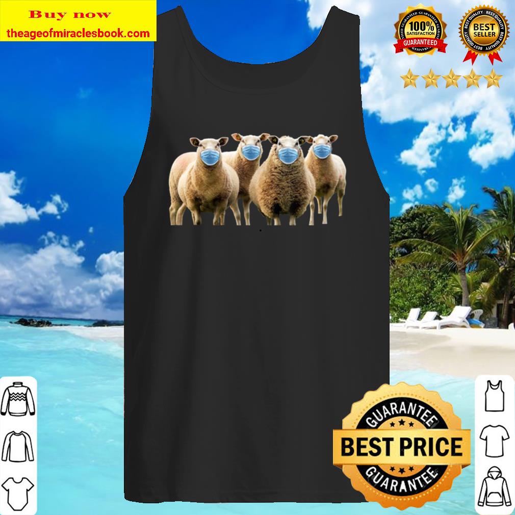 Sheep Wearing Mask Anti-Mask Tank Top
