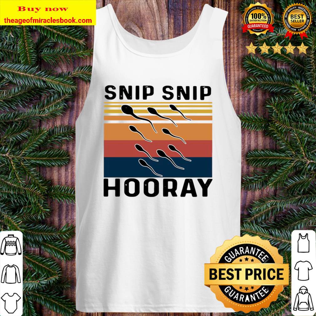 Snip Snip Hooray Vintage Retro Tank Top