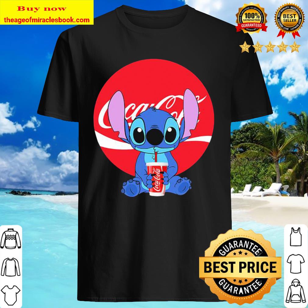 Stitch hug coca cola logo shirt, hoodie, tank top, sweater