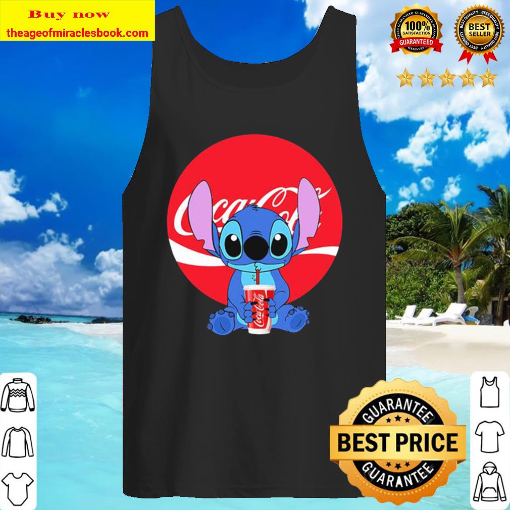 Stitch hug coca cola logo Tank Top