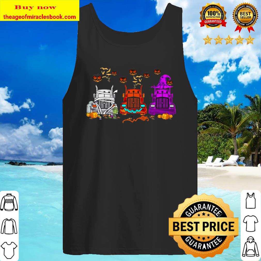 Trucks Pumpkin Halloween Tank Top