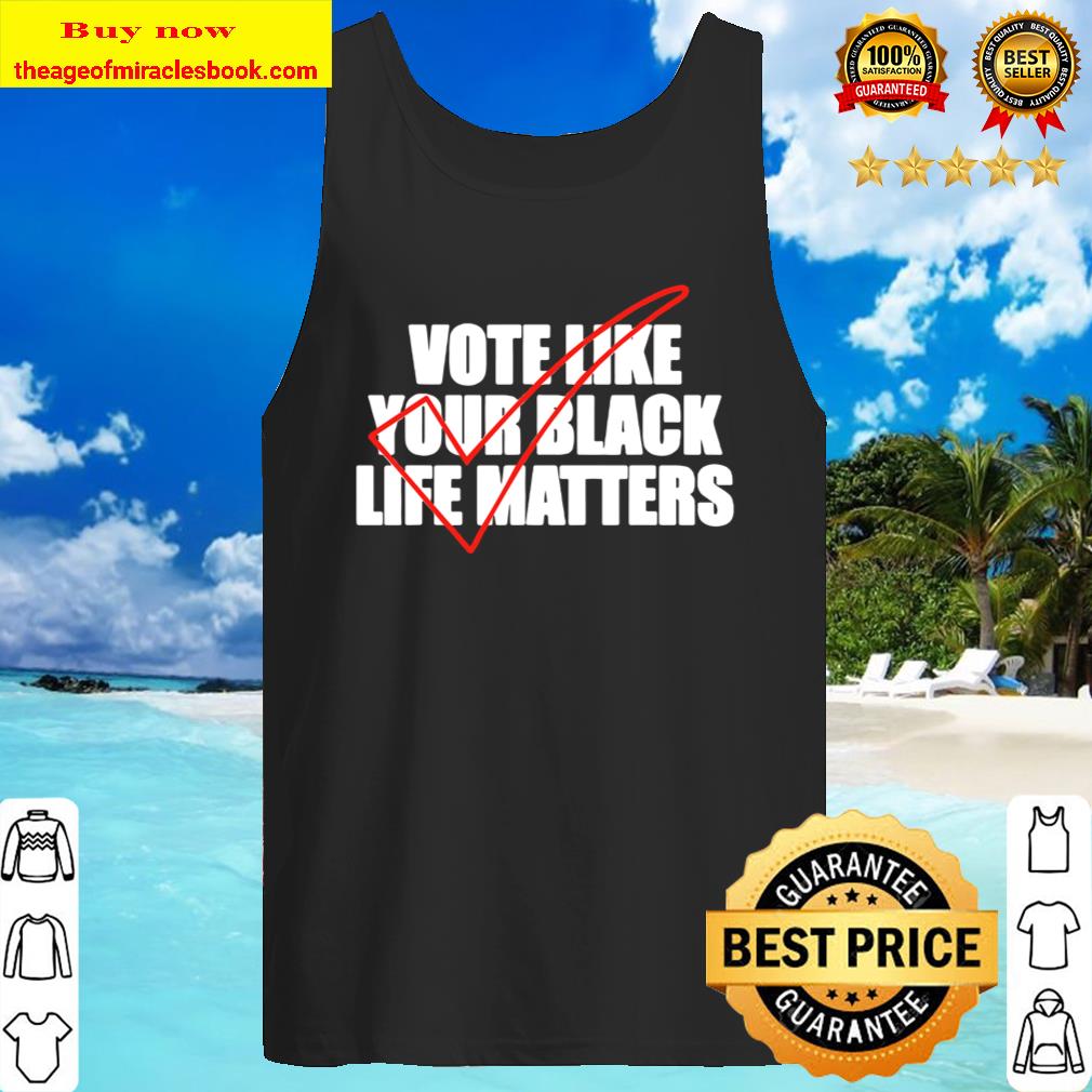 Vote Like Your Black Life Matters w Red Check Tank Top