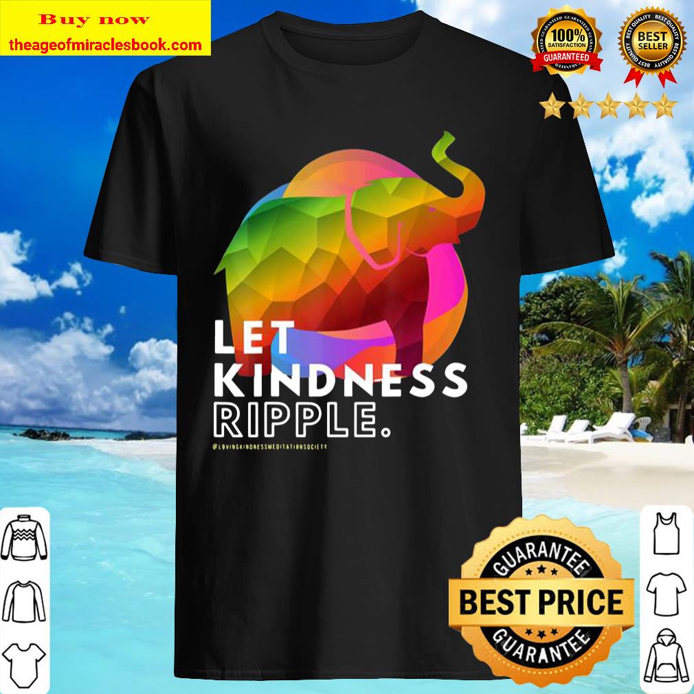 Zen Elephant Compassion Kindness Ripple Mindfulness Meditate T-Shirt