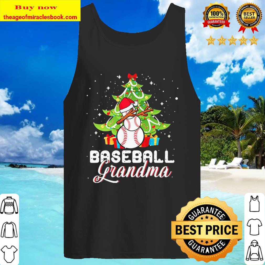 Baseballs Grandma christmas Tank Top