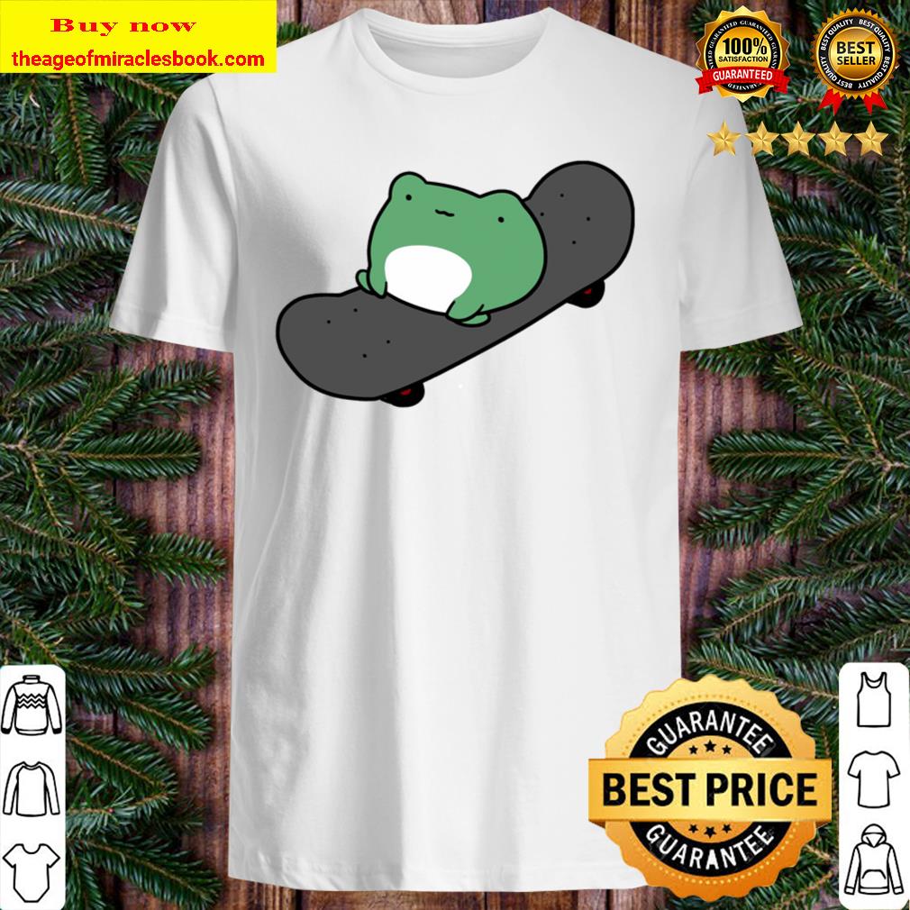 Cute Frog on Skateboard Merch T-Shirt, hoodie, tank top, sweater