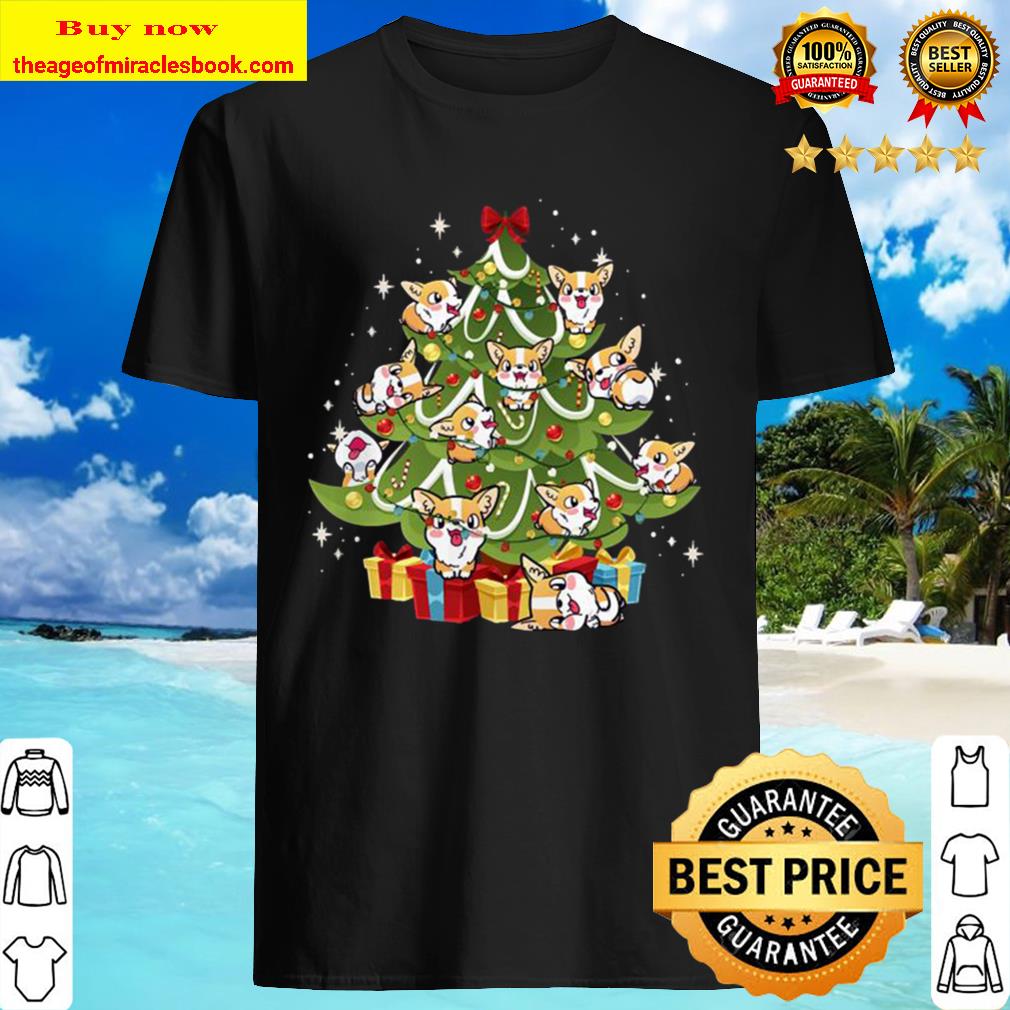 Dog Corgi Tree Christmas Funny Gift For Dog Lovers Shirt, Hoodie, Tank top, Sweater