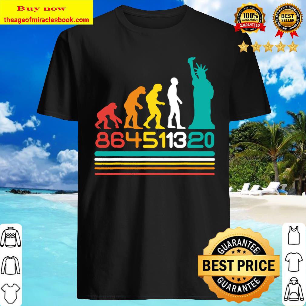 Evolution 864511320 Statue Liberty Retro Anti-Trump Donald Vote Shirt