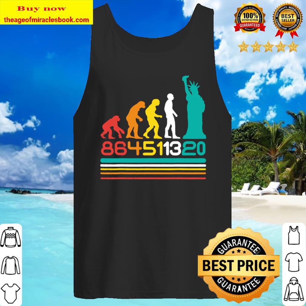 Evolution 864511320 Statue Liberty Retro Anti-Trump Donald Tank Top