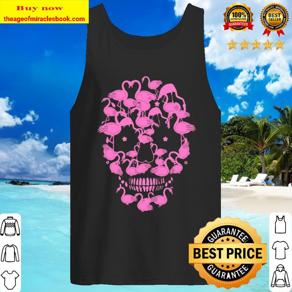 Flamingo Skull Funny Halloween Gift Tank Top