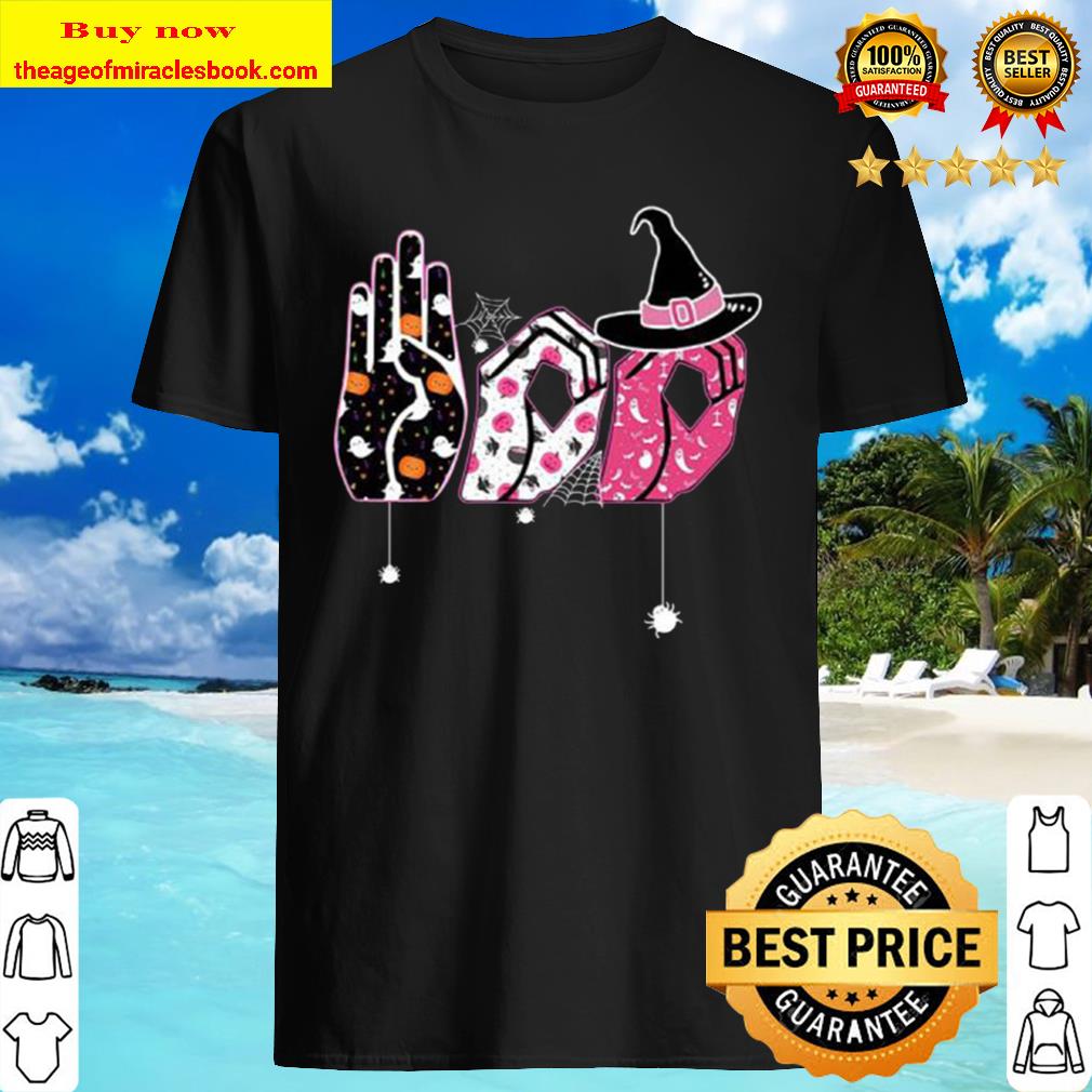 Halloween Boo Sign Language T- Shirt