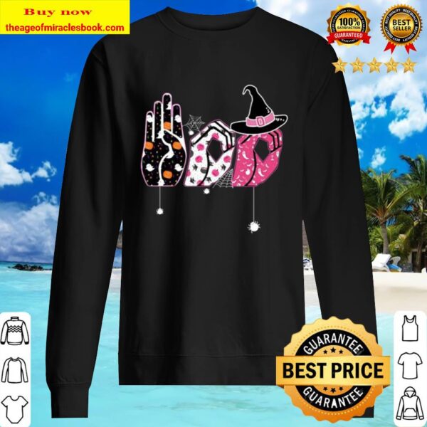 Halloween Boo Sign Language Sweater