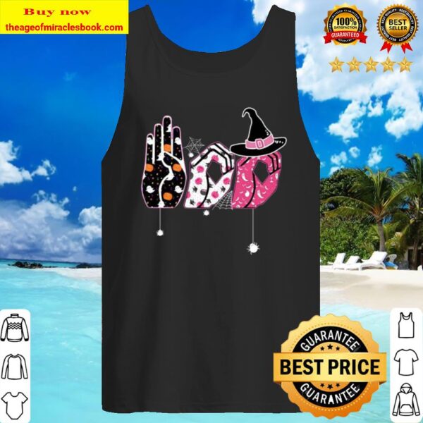 Halloween Boo Sign Language Tank Top