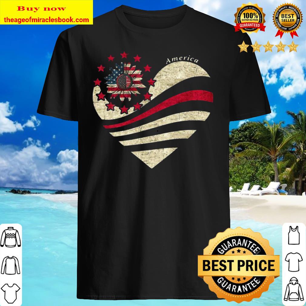 Heart Sunflower American Flag T-Shirt, hoodie, tank top, sweater Heart Sunflower American Flag T-Shirt, hoodie, tank top, sweater