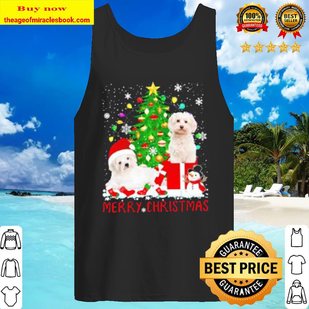 Maltese Merry Christmas Tank Top