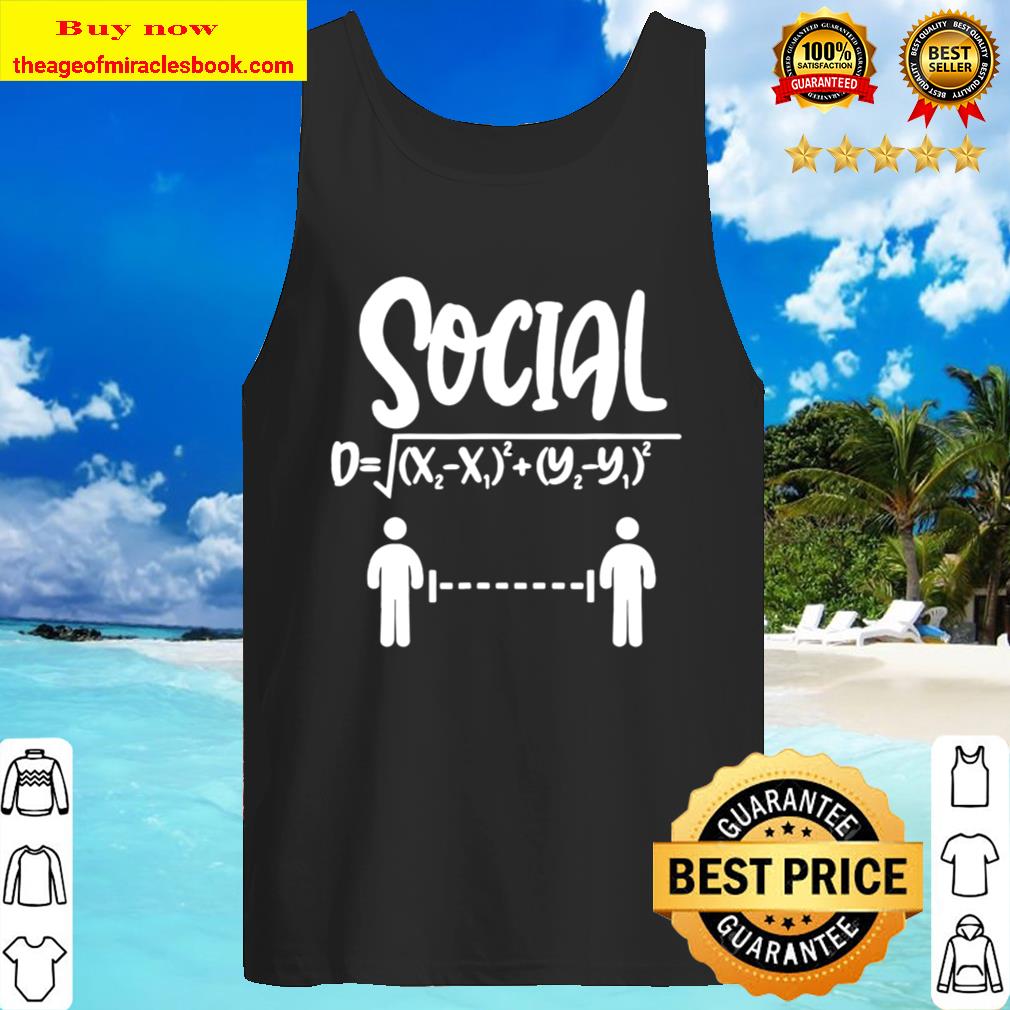 Math Teacher Formula Quarantined Distance Learning Tank Top