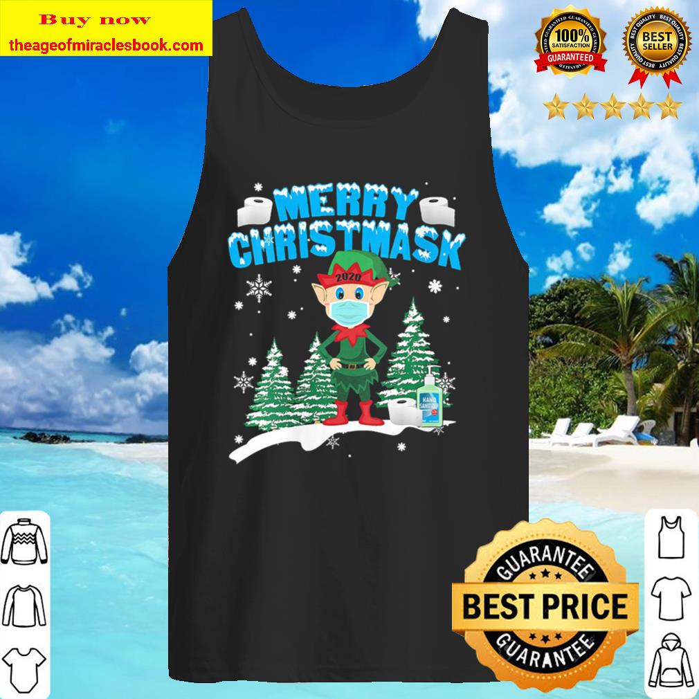 Merry Christmas 2020 Elf Mask Tank Top