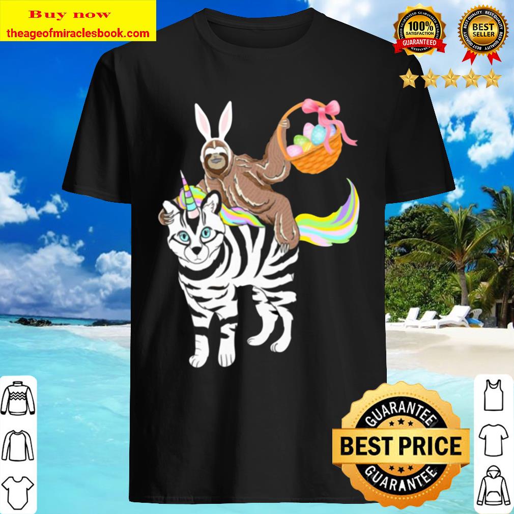 NEW Official Quarantine Egg Basket Easter Sloth Ridin Unicorn Shirt
