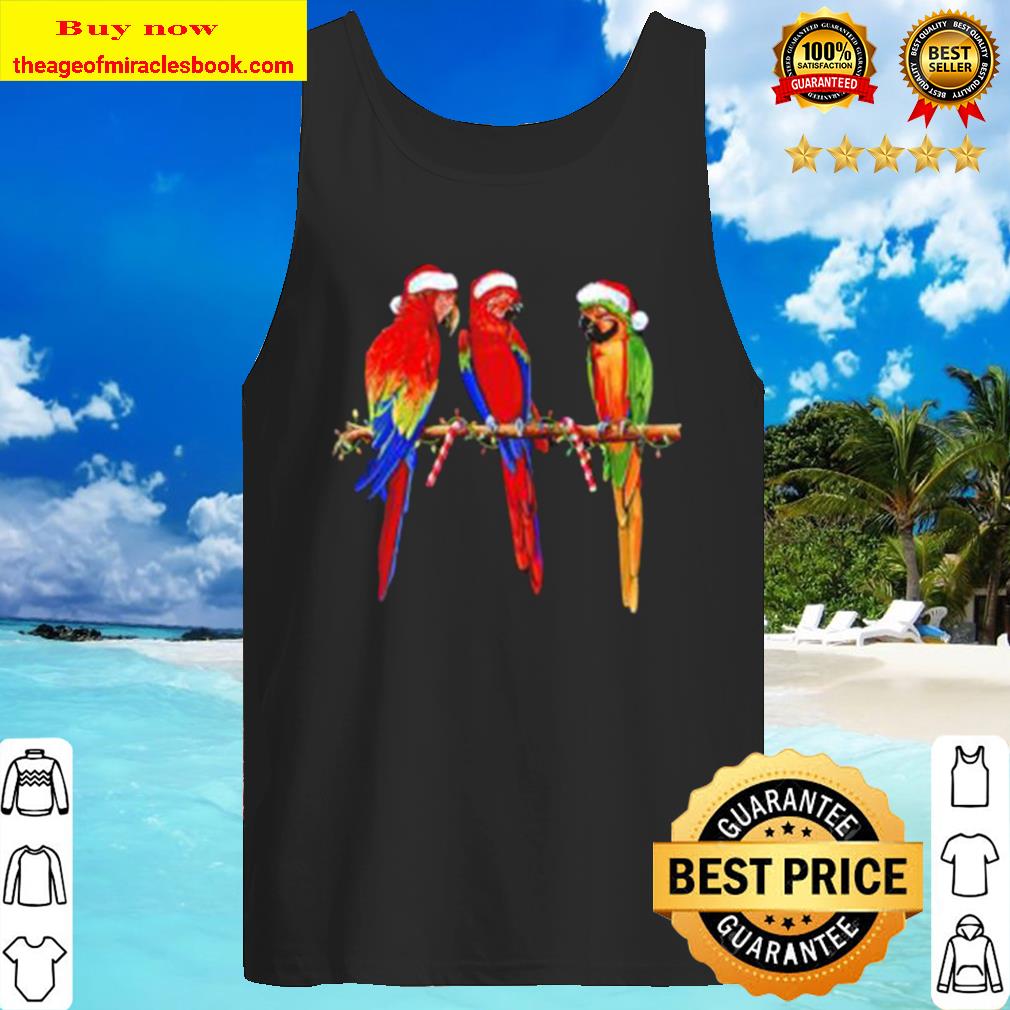 Parrot Merry Christmas Tank Top