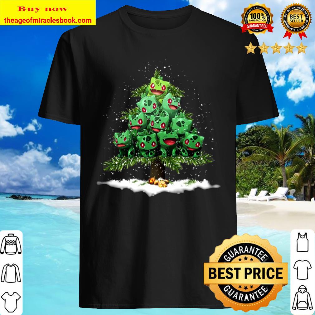 Pokemon Bulbasaur Christmas Tree Shirt, hoodie, tank top, sweater
