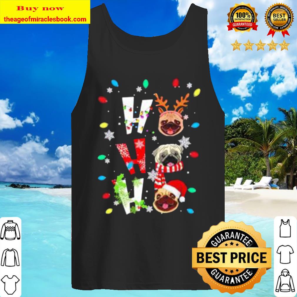 Pug ho ho ho Christmas Tank Top