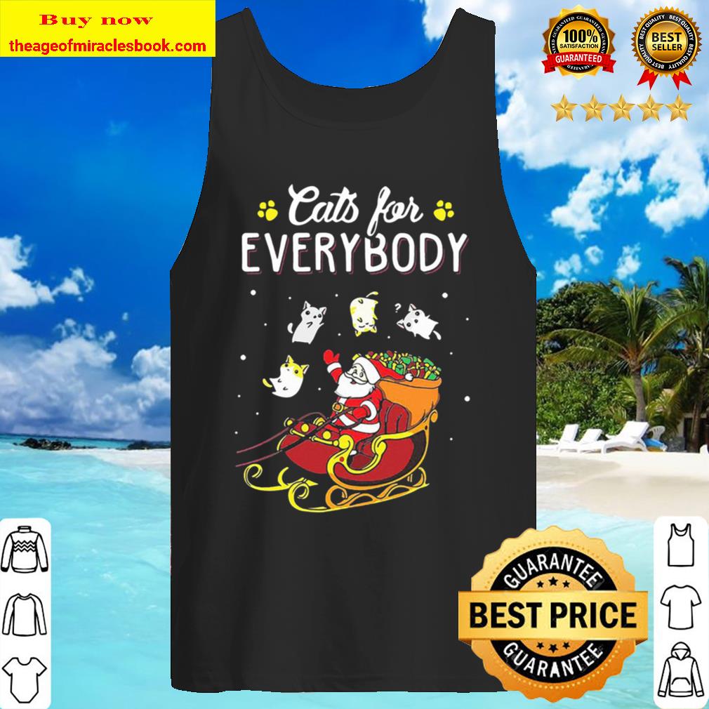 Santa Cats For Everybody Christmas Tank Top