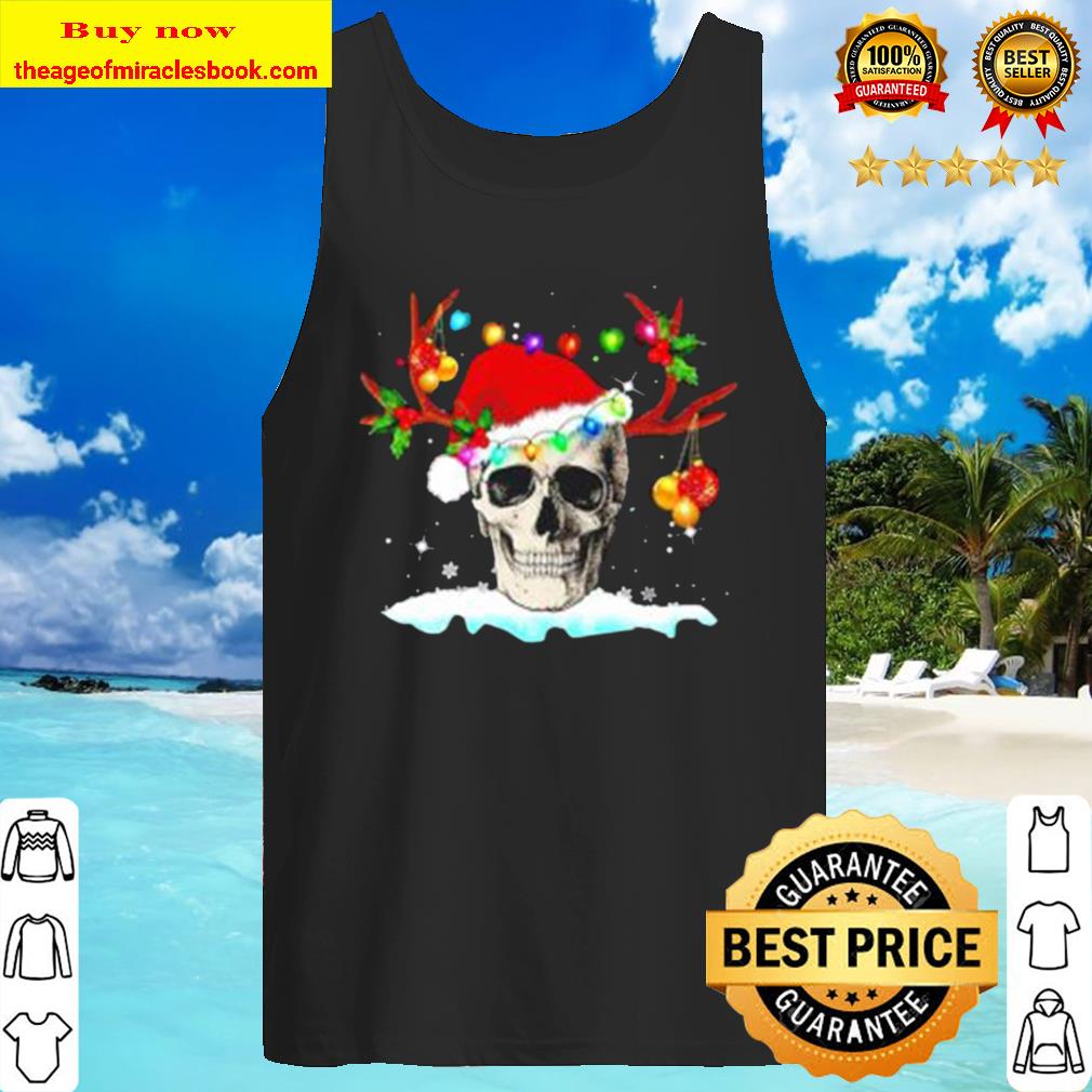 Santa skull Christmas Tank Top